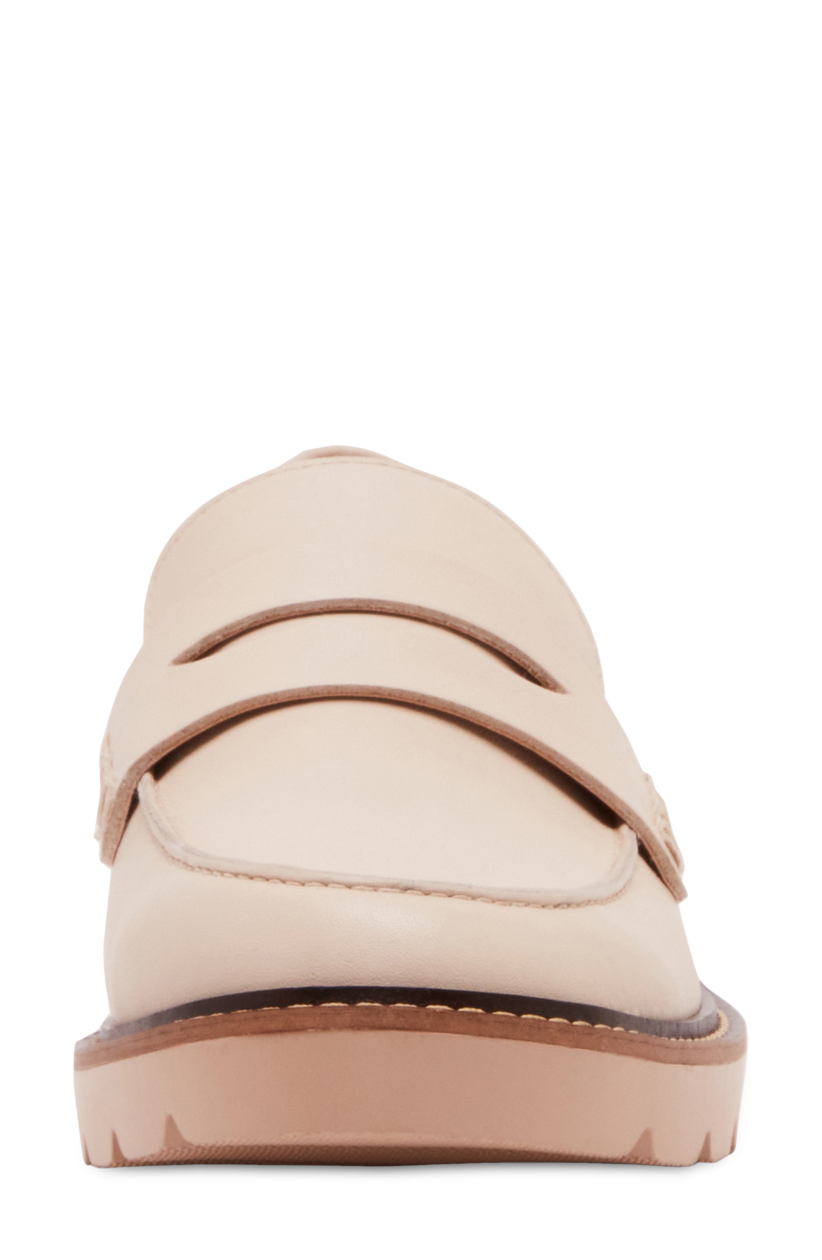 Waterproof Penny Loafer, Alternate, color, BONE LEATHER