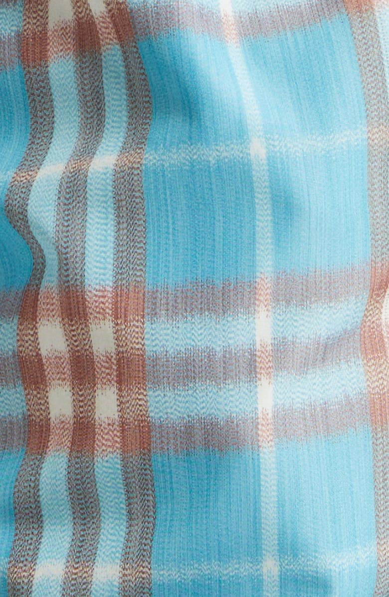 Burberry Check Swim Trunks, Alternate, color, Atom Blue Ip Check