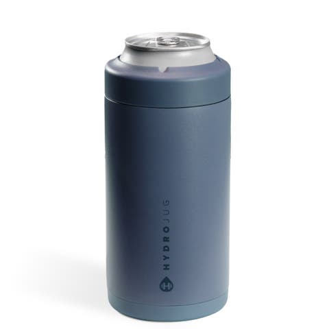 Standard Can Cooler, Insulated Stainless Steel Cup with Screw-Top Ring & Non-Slip Rubber Base