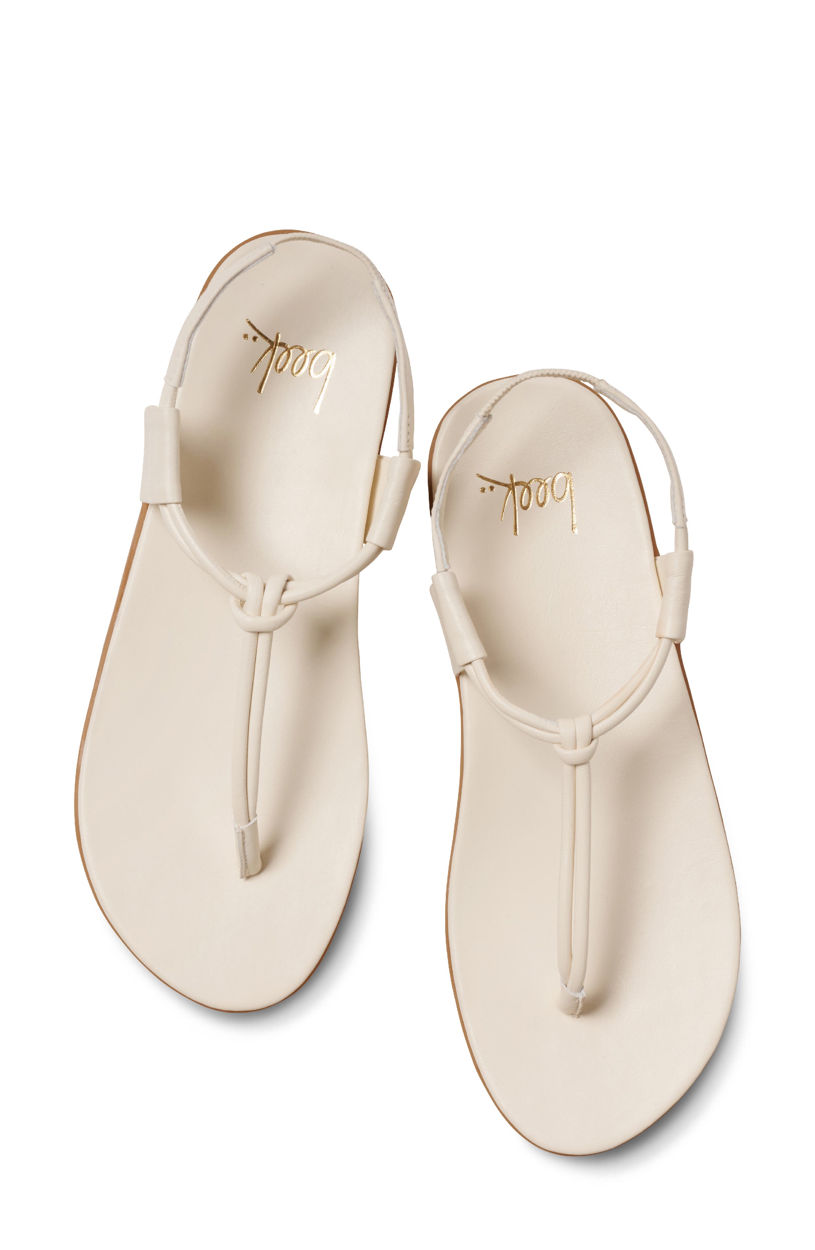 Beek Mango Leather Sandal, Alternate, color, Vanilla