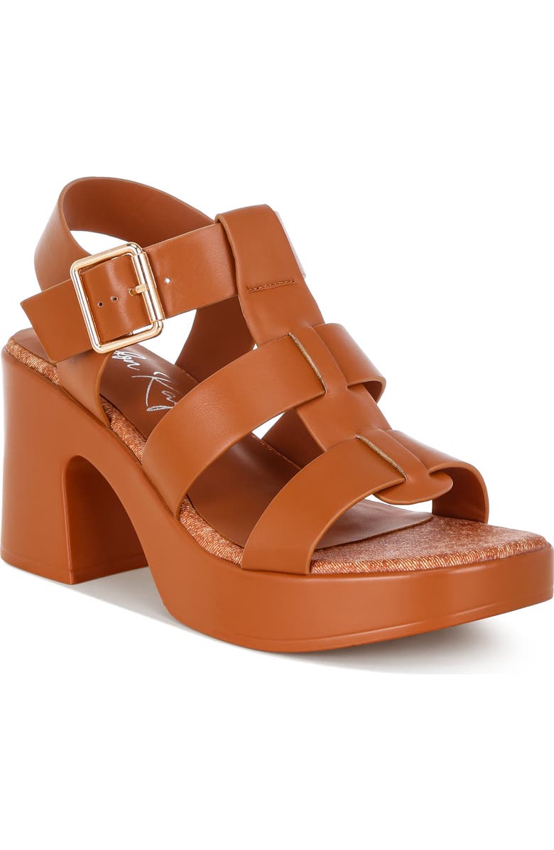 LONDON RAG Avalon Platform Fisherman Sandal, Main, color, Tan