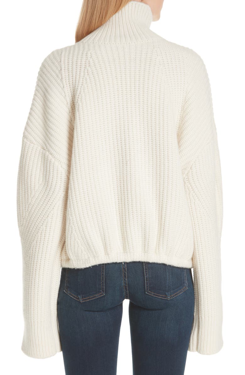 Undercover Ribbed Wool Turtleneck Sweater, Alternate, color, 