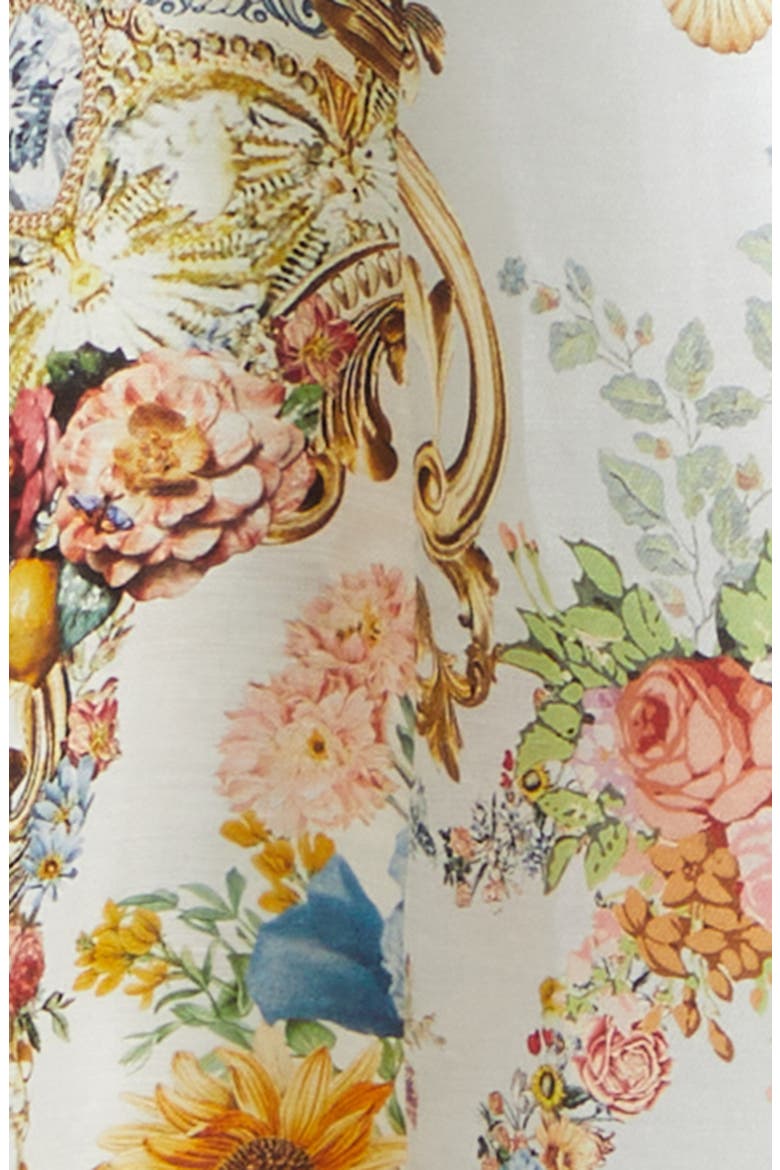 Seville Sweetheart Corset Linen & Silk Twill Fit & Flare Dress, Alternate, color, SEVILLE SWEETHEART