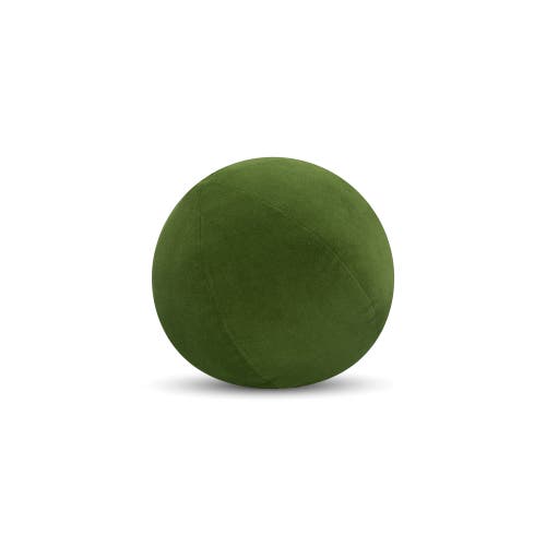 Elaine Smith Plush Velvet Indoor & Outdoor Woven Accent Orb Pillow In Green