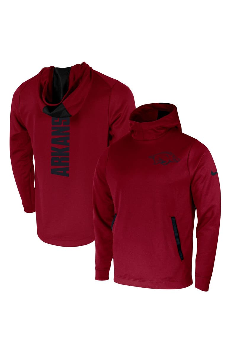 Nike Men's Nike Cardinal Arkansas Razorbacks 2-Hit Performance Pullover Hoodie, Alternate, color, Cardinal