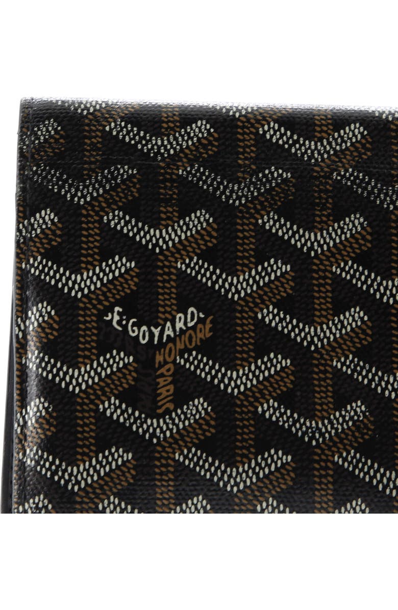Pre-Owned Goyard Richelieu Wallet Coated Canvas Long, Alternate, color, Black