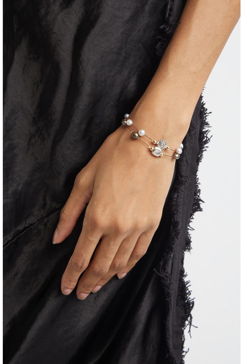 Desnuda Set of 2 Station Bracelets, Alternate, color, VISION