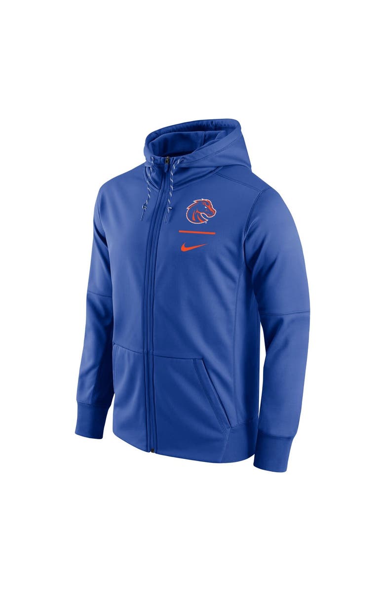 Nike Men's Nike Royal Boise State Broncos Logo Stack Performance Full-Zip Hoodie, Alternate, color, 