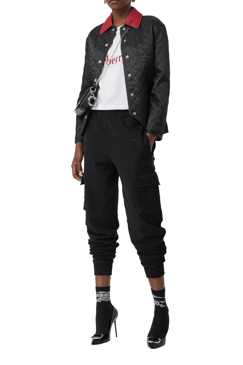 Dranefield Diamond Quilted Jacket, Alternate, color, BLACK