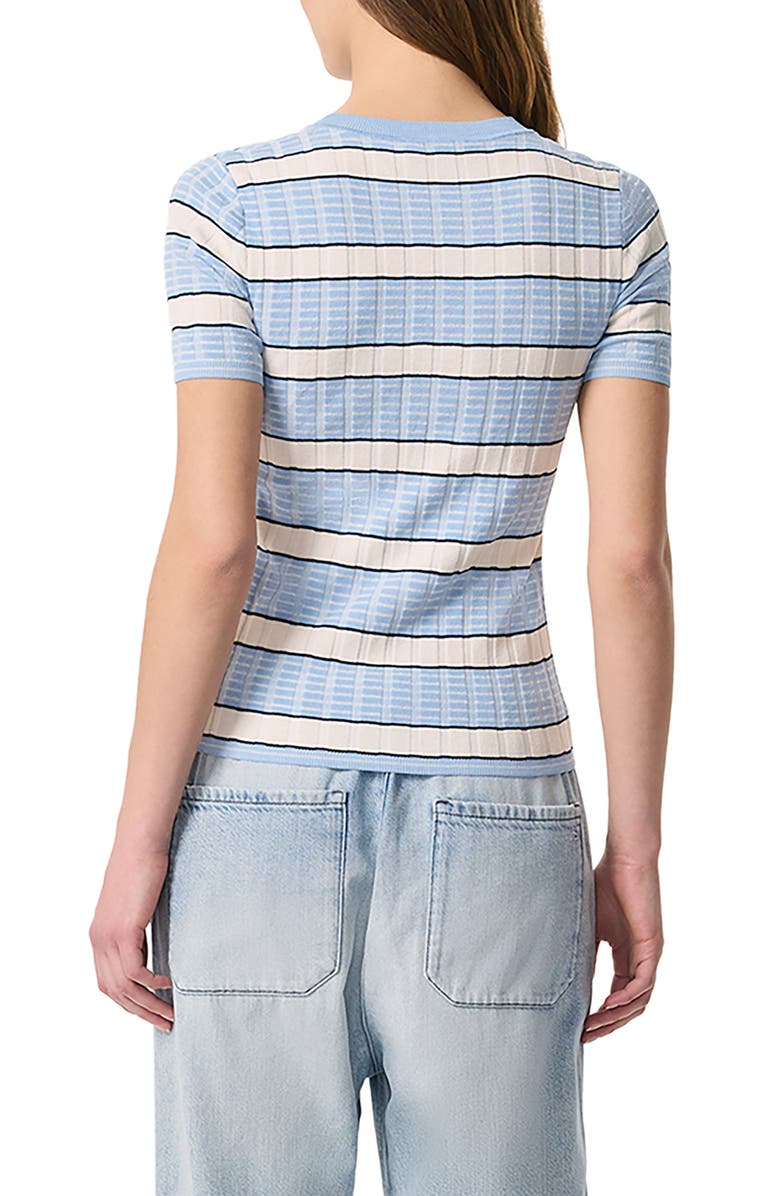 rag & bone Eloise Stripe Short Sleeve Sweater, Alternate, color, 