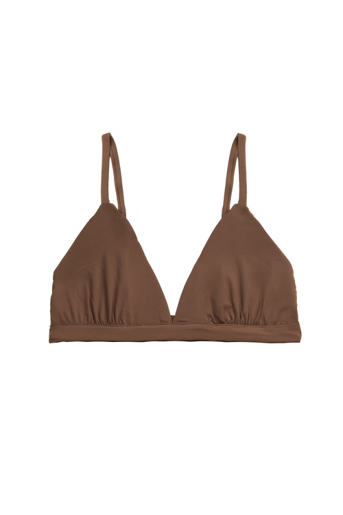 Cheeky Cherry Ultra Smooth Triangle Bralette Ii In Brown