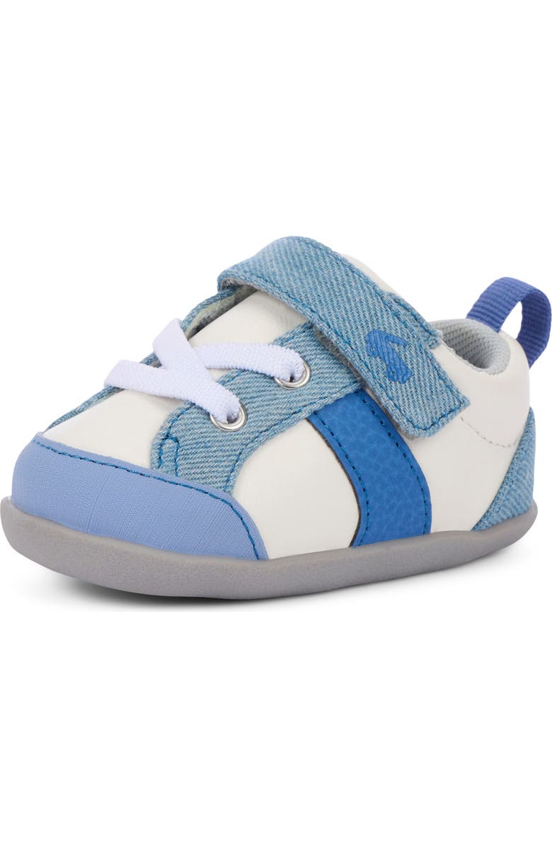 See Kai Run Kids' Mini Connor Sneaker, Alternate, color, White/Washed Denim