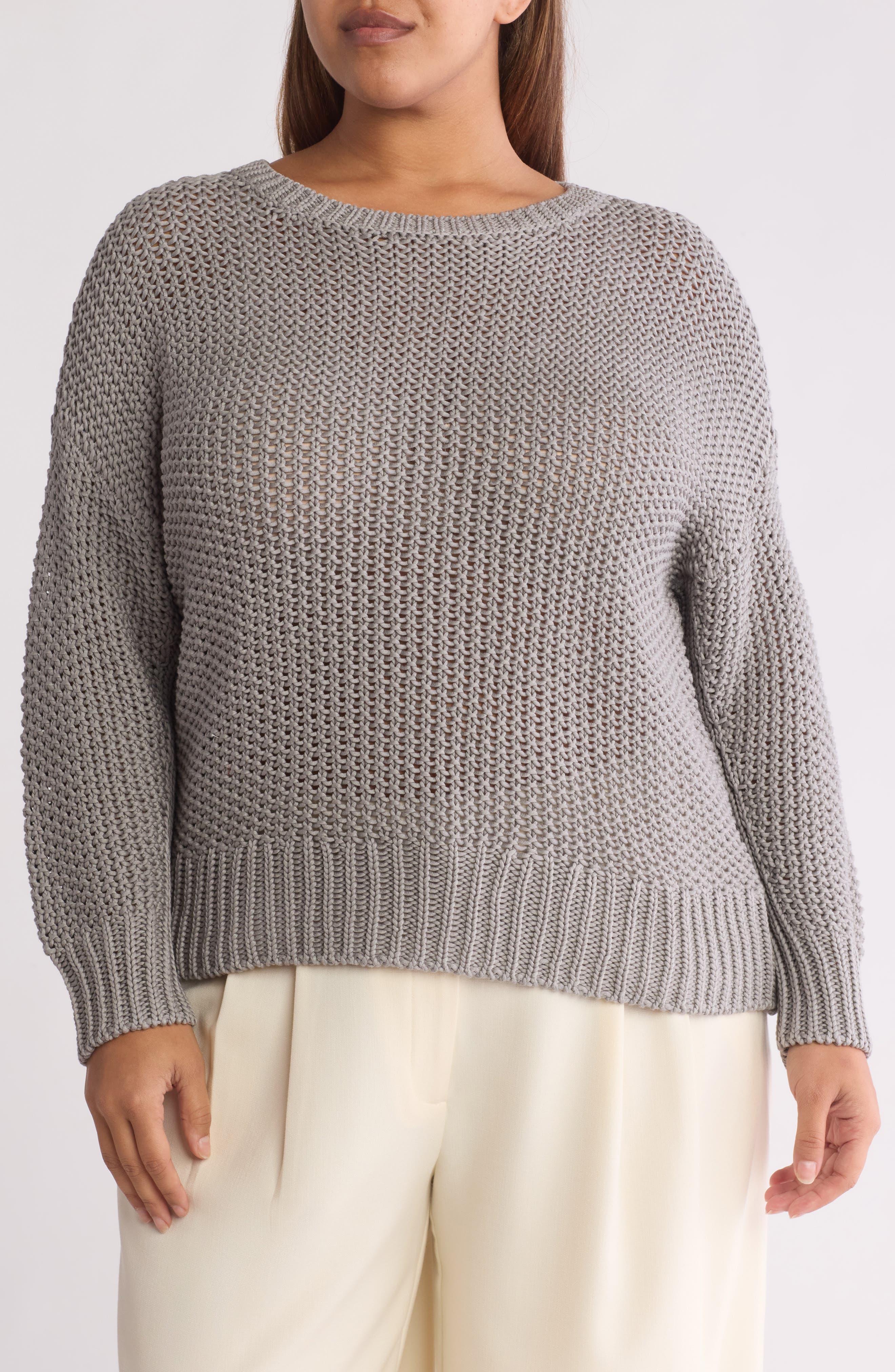 Eileen Fisher Boxy Organic Cotton Sweater