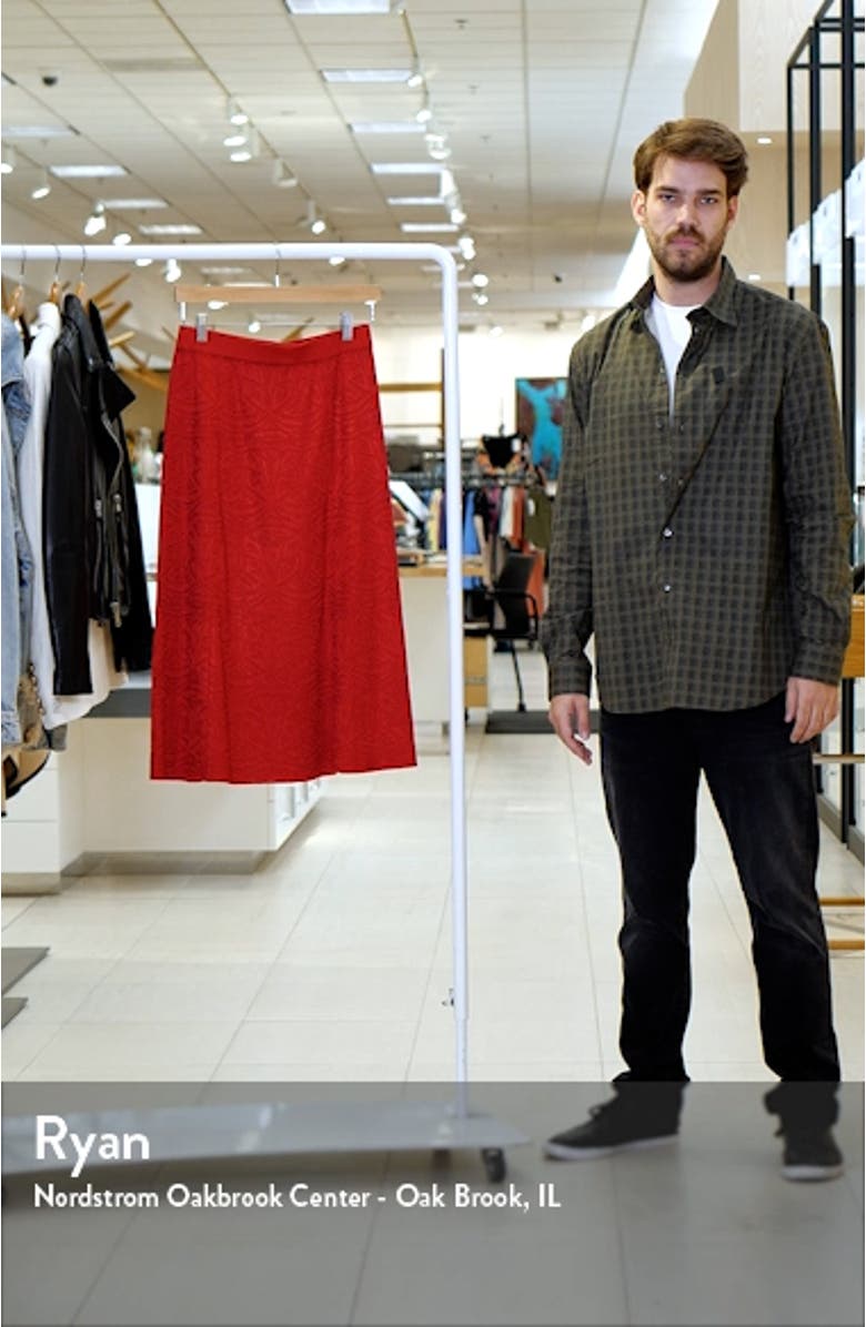 Burnout Midi A-Line Skirt, sales video thumbnail