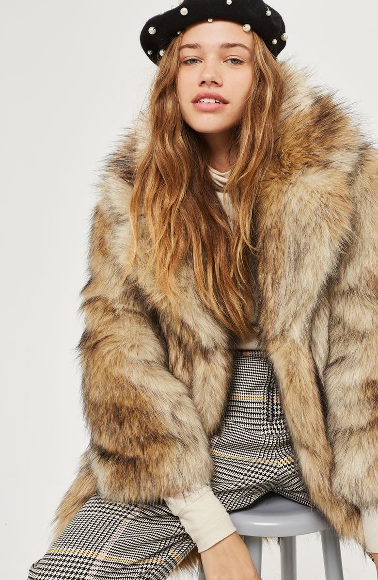 Topshop Imitation Pearl Wool Blend Beret, Alternate, color, 