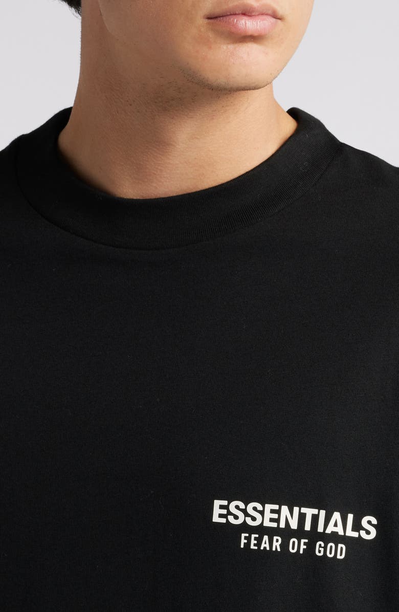 Fear of God Essentials Long Sleeve Cotton Jersey Graphic T-Shirt, Alternate, color, 