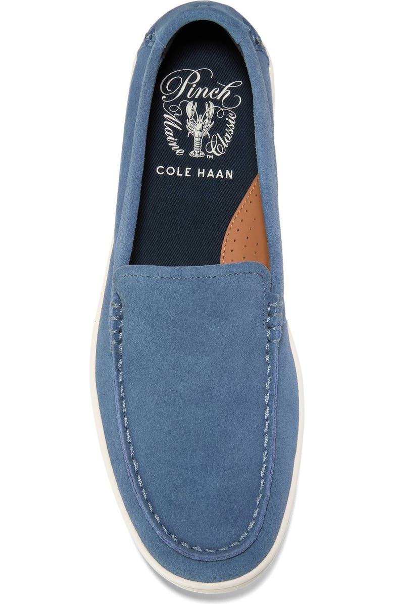 Cole Haan Pinch Weekend Venetian Loafer, Alternate, color, China Blue Suede/ Ivory