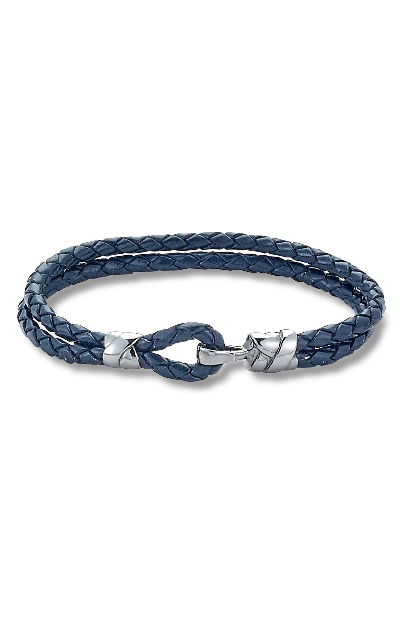 SAMUEL B. Sterling Silver Leather Loop Bracelet | Nordstromrack