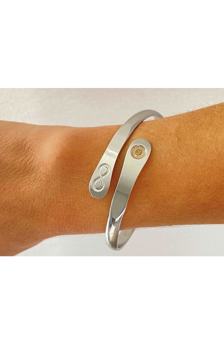 Hollywood Sensation Friendship Bracelet Engraved I would be lost without you, Alternate, color, Silver