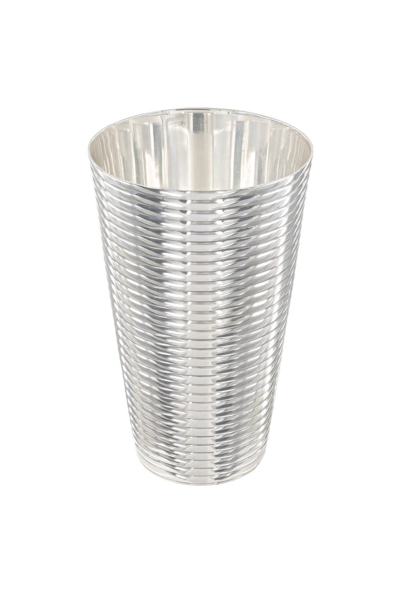 Fluted Silver Tumbler, Alternate, color, Silver