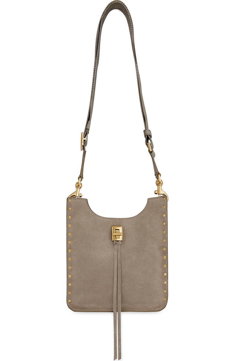 Rebecca Minkoff Mini Darren Feed Crossbody Bag, Main, color, Clay