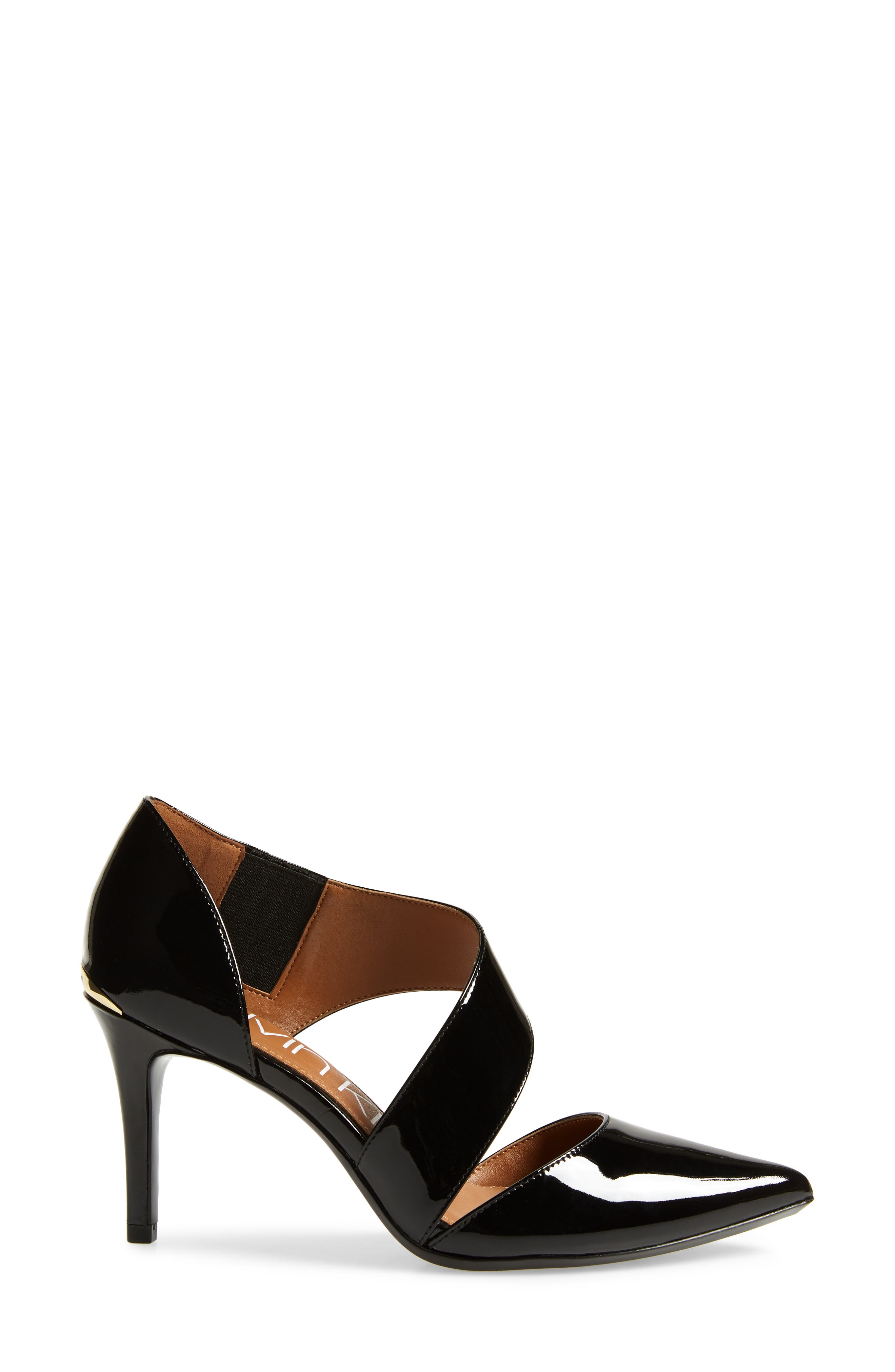 'Gella' Pointy Toe Pump, Alternate, color, BLACK PATENT LEATHER