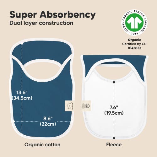 Keababies 8-pack Hallo Drool Bibs In Multi