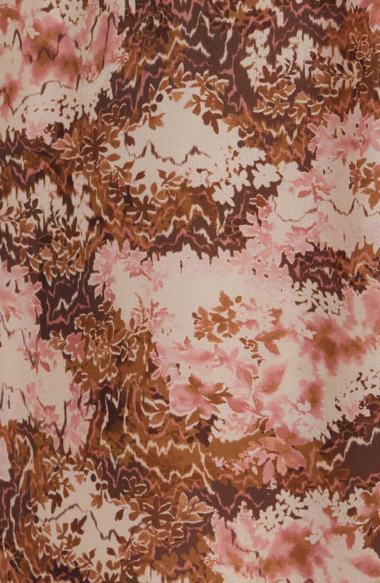 Parker Brooke Floral Ruffle Midi Dress, Alternate, color,