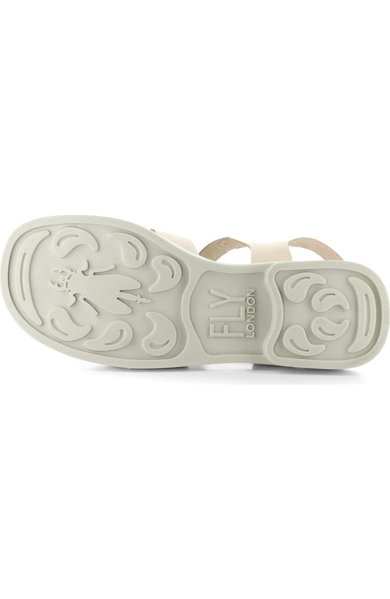 Fly London Ared Ankle Strap Platform Fisherman Sandal, Alternate, color, 003 Natural