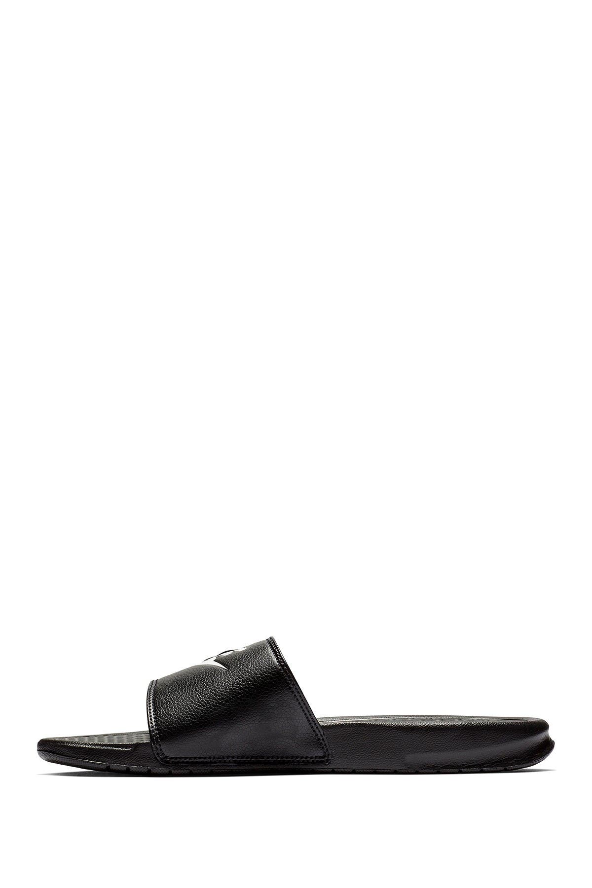 Nike Benassi JDI Slide Sandal, Alternate, color, 090 Black-White