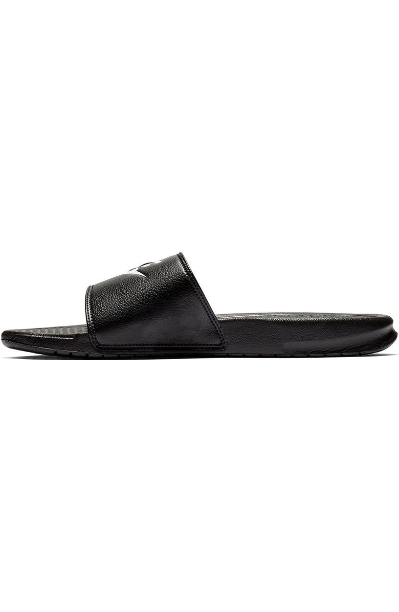Nike Benassi JDI Slide Sandal, Alternate, color, 090 Black-White