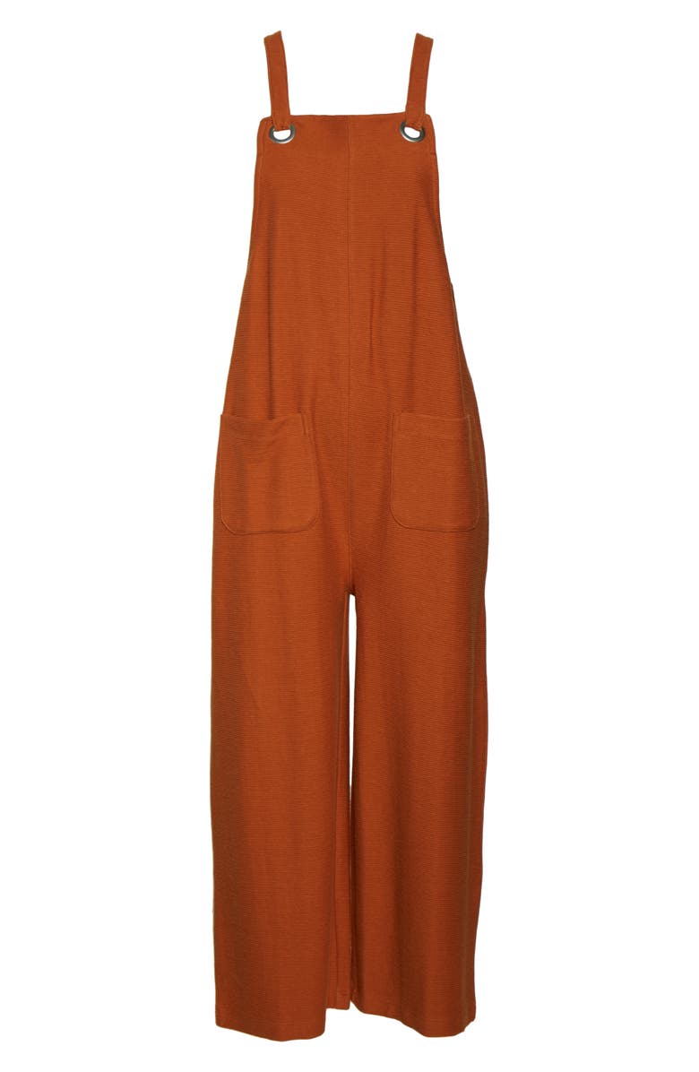 Madewell Texture & Thread Apron Bow Back Jumpsuit, Alternate, color, 