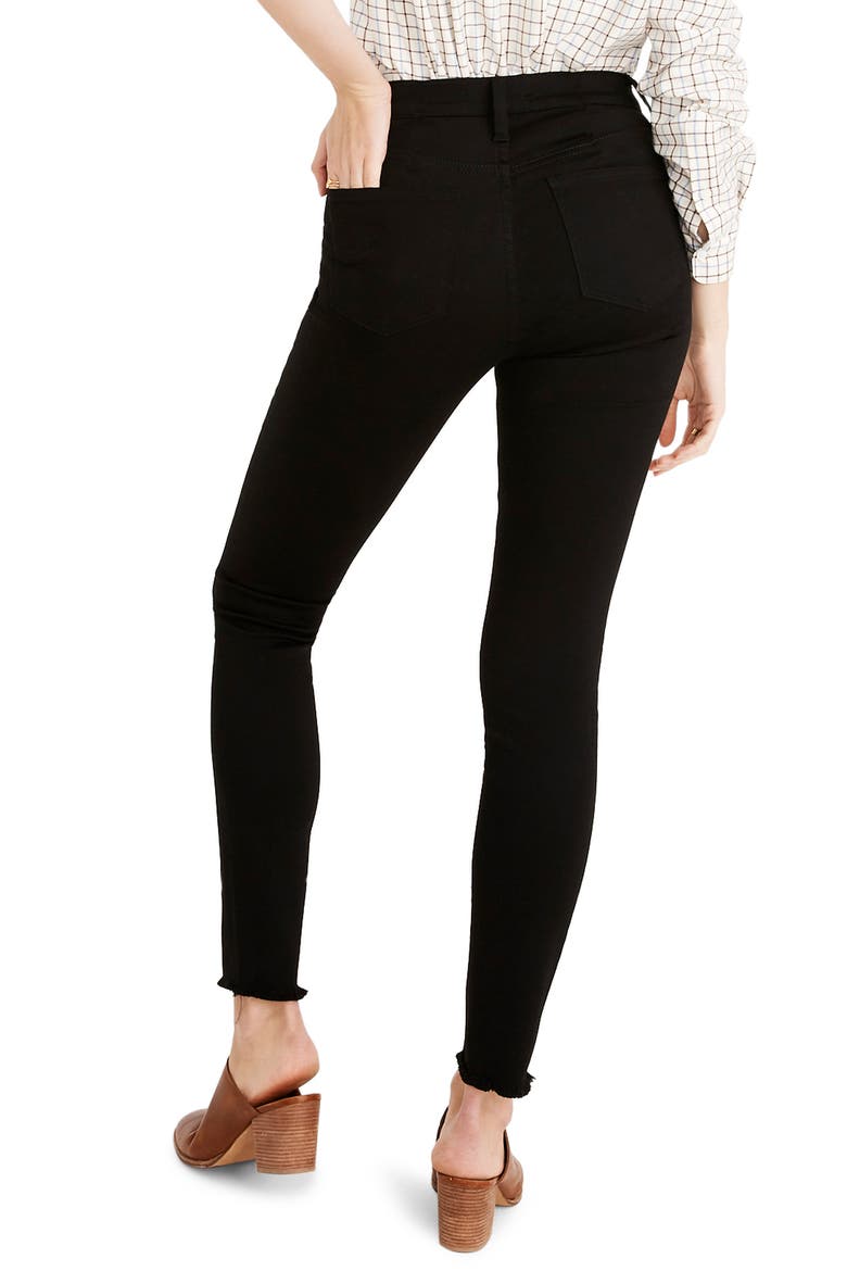 9-Inch Raw Hem Ankle Skinny Jeans, Alternate, color, CARBONDALE WASH