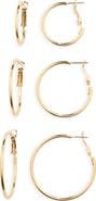 BP. Set of 3 Hoop Earrings