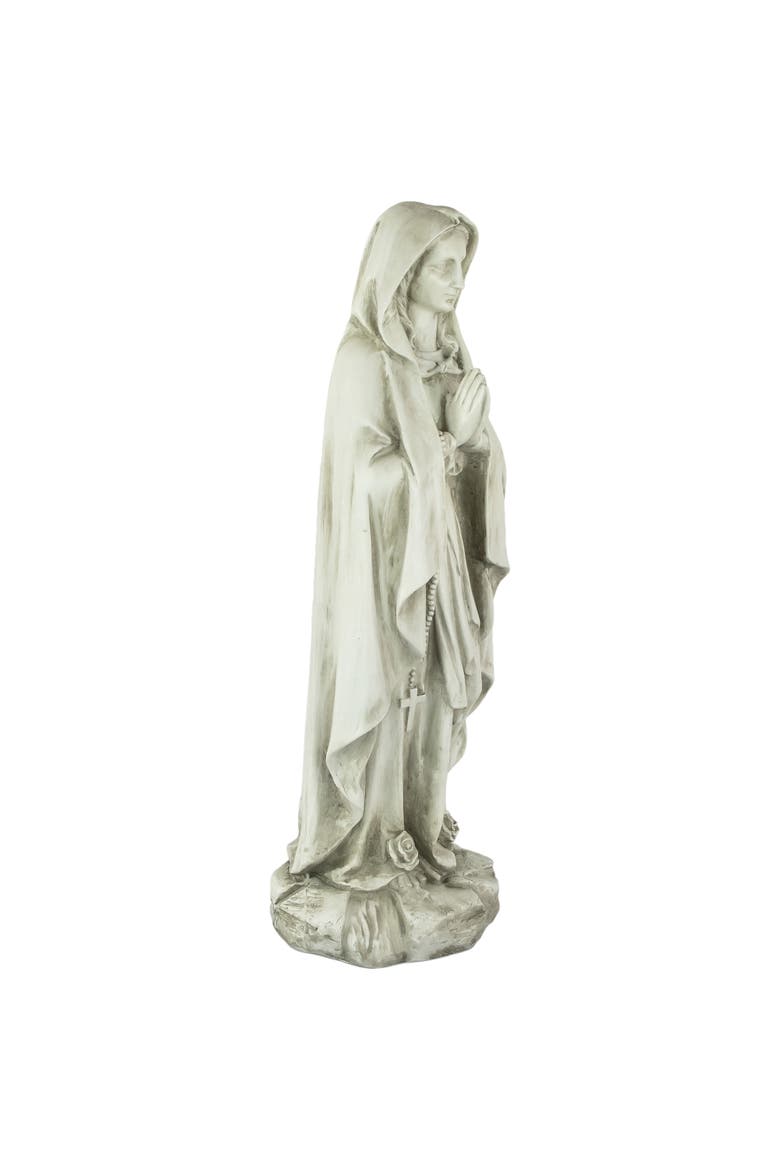Praying Virgin Mary Outdoor Garden Statue - 27.75", Alternate, color, Gray