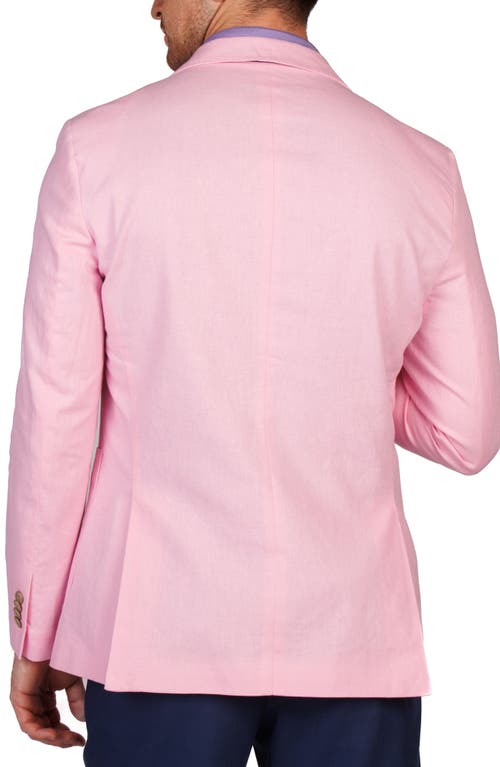 Tailorbyrd Linen Blend Sport Coat In Pink