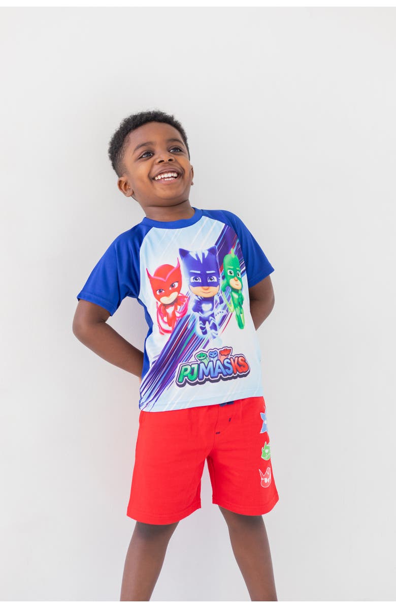 PJ MASKS 3pc Tank Top, Tee & Shorts Set, Alternate, color, Multicolor