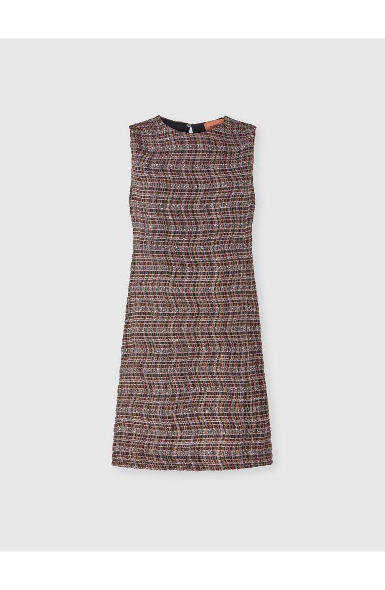 Missoni Mini Dress With Check Pattern, Main, color, Pink & Brown