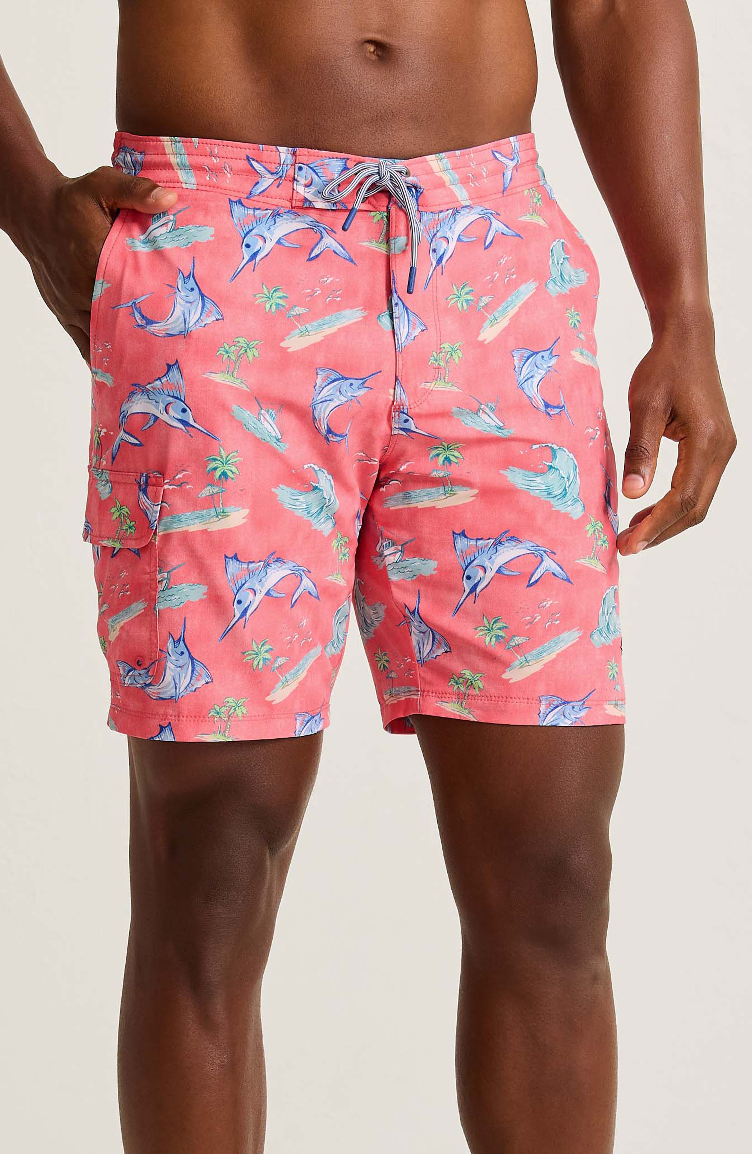Tommy Bahama Baja Del Marlin Print Board Shorts