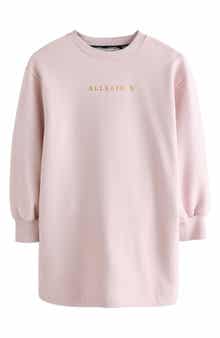 smALLSAINTS by ALLSAINTS Kids' Quilted Back Long Sleeve Sweatshirt Dress