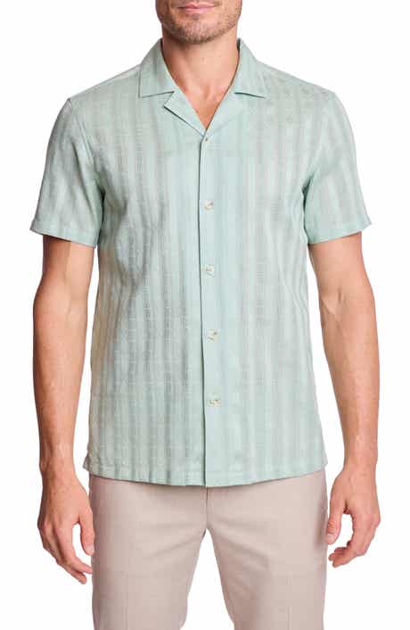 PAISLEY & GRAY Textured Cotton Camp Shirt