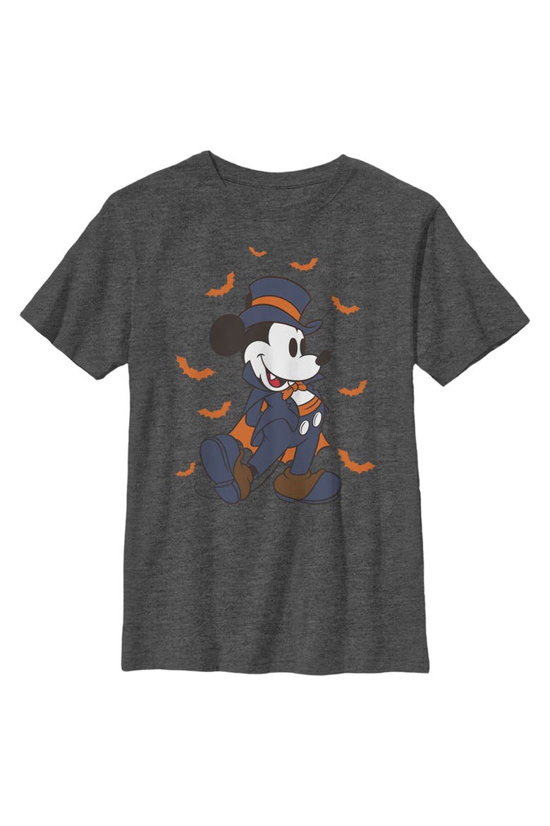 Boy's Disney Mickey Mouse The Vampire T-Shirt, Main, color, Charcoal Heather