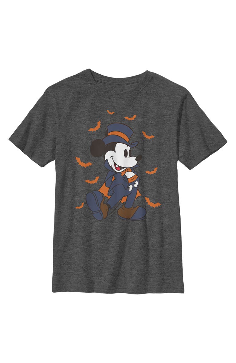 Mickey & Friends Boy's Mickey & Friends Mickey Mouse The Vampire Graphic T-Shirt, Main, color, Charcoal Heather