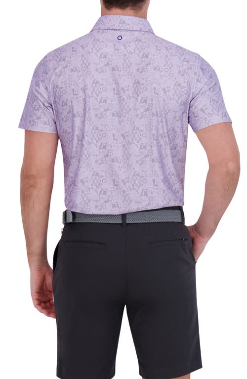 Ben Sherman Brighton Tech Jersey Polo In Lavender