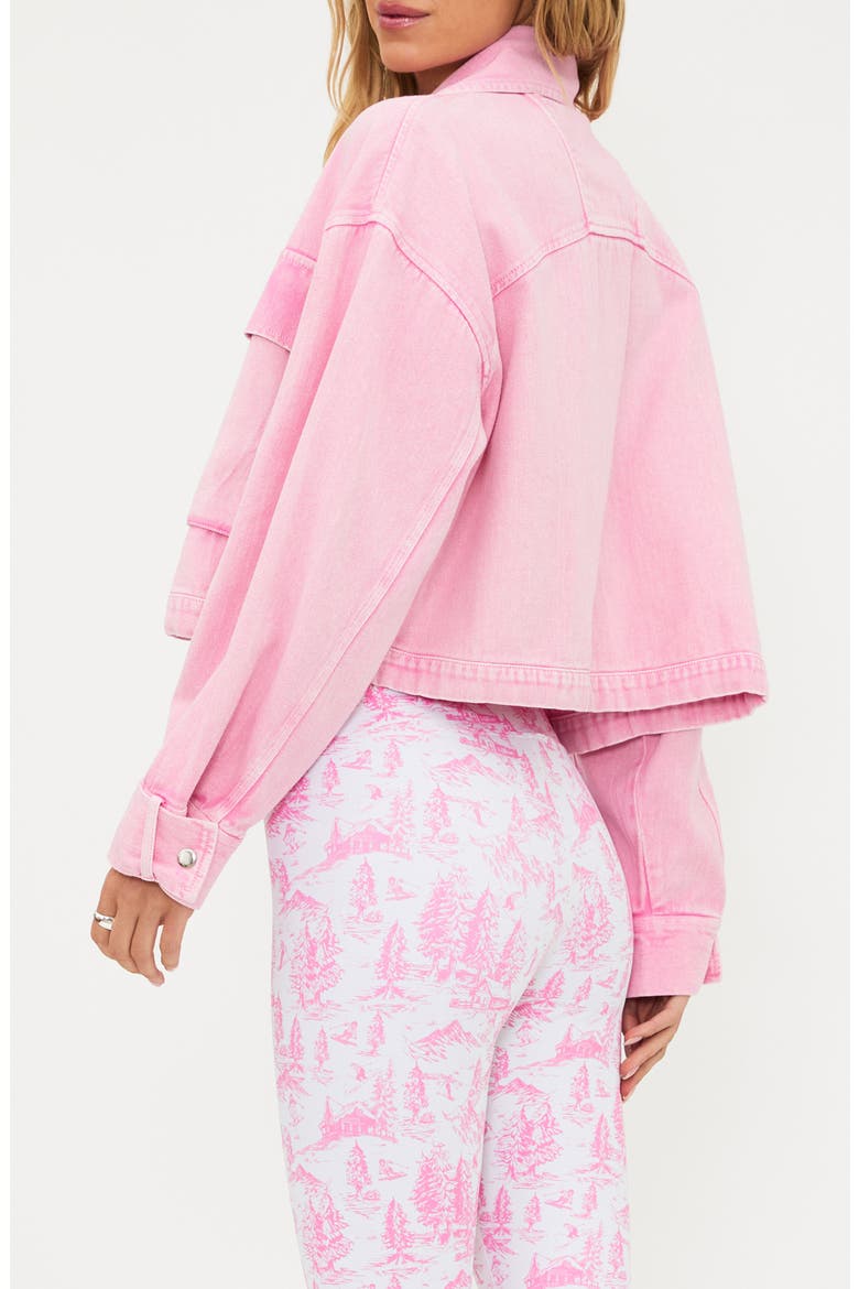 Isola Crop Jacket, Alternate, color, PINK SANDS