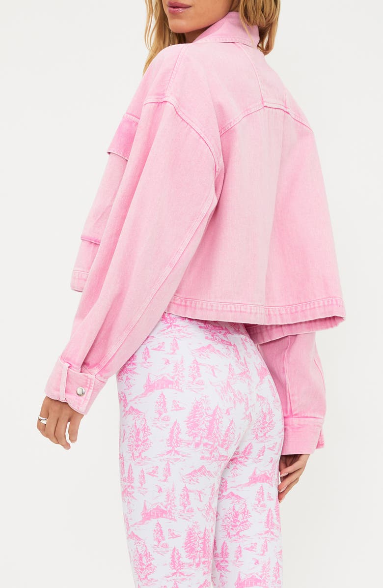 Beach Riot Isola Crop Jacket, Alternate, color, Pink Sands