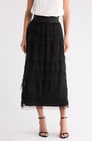 matty m. Tiered Tulle Skirt