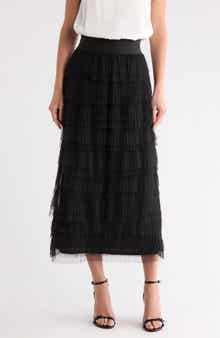 matty m. Tiered Tulle Skirt