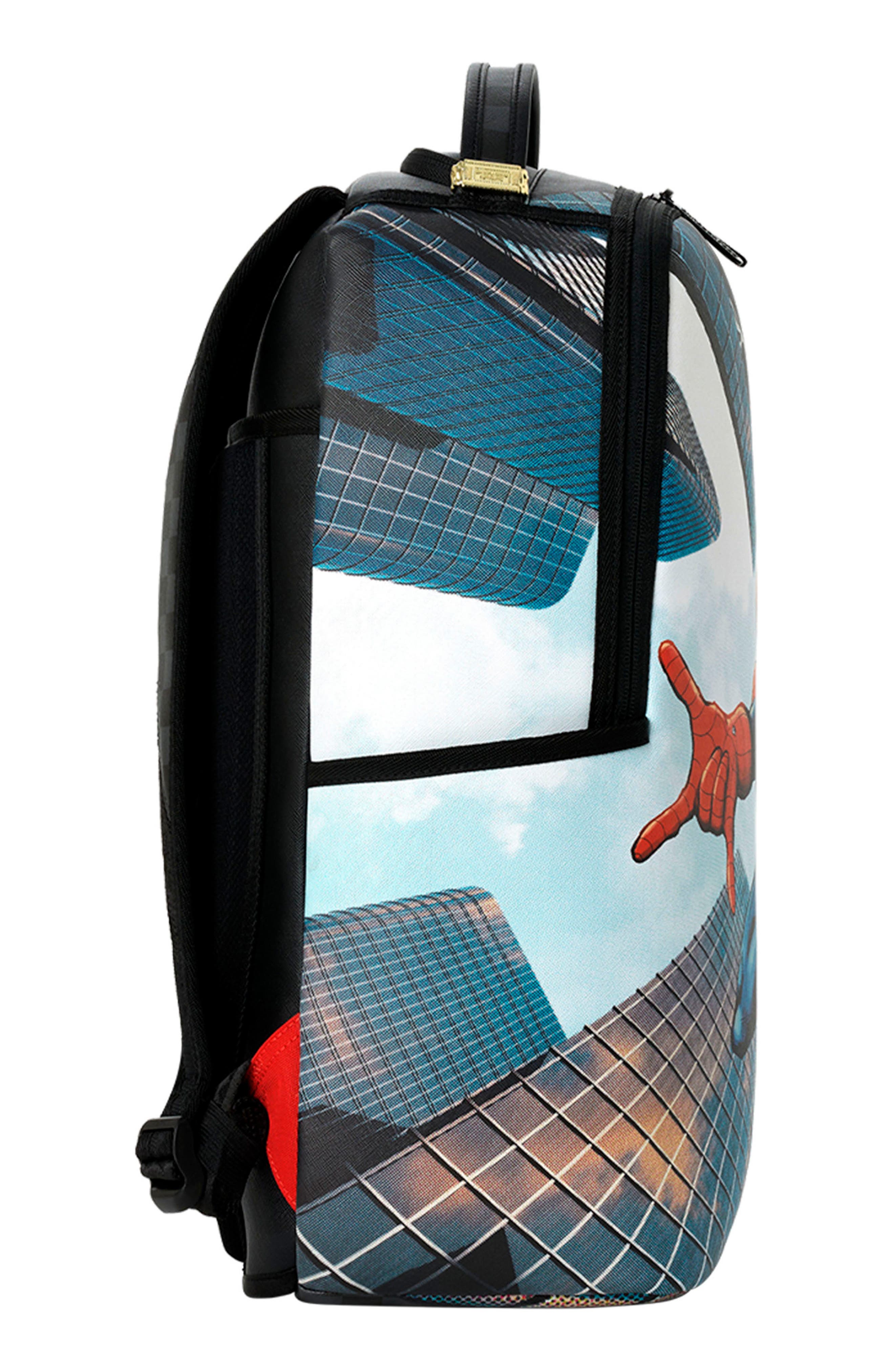 Sprayground Kids' Marvel Spider-Man Curtain Reveal Backpack, Alternate, color, Black