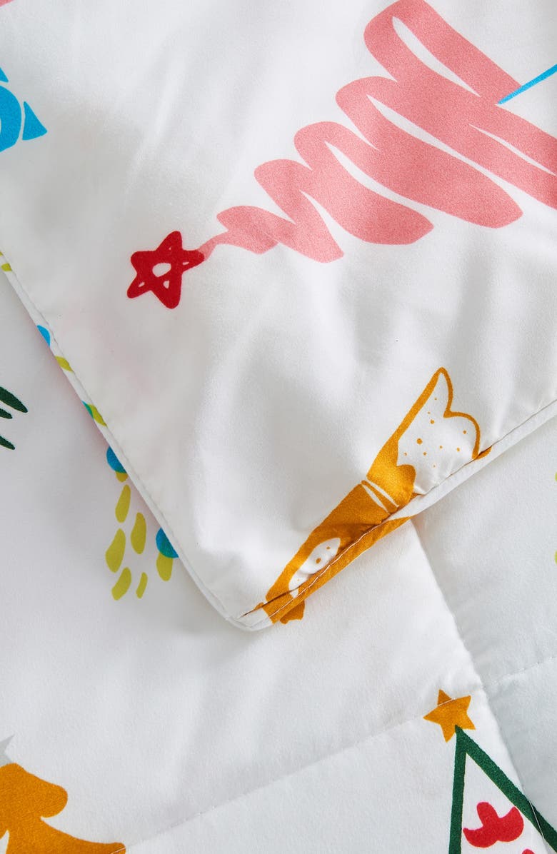 Woven & Weft Holiday 3-Piece Comforter Set, Alternate, color, Happy Hillside